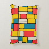 レトロ80sはっきりした幾何明モダンるい アクセントクッション (裏面(縦))