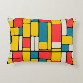 レトロ80sはっきりした幾何明モダンるい アクセントクッション (裏面)