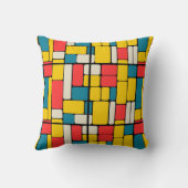 レトロ80sはっきりした幾何明モダンるい クッション (裏面)