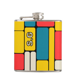 レトロ80sはっきりした幾何明モダンるい フラスク
