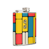 レトロ80sはっきりした幾何明モダンるい フラスク (右)