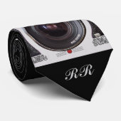 レトロ80sカメラのモノグラムのなネクタイ ネクタイ (ロール)