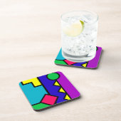 レトロ80sカラーブロック コースター (右側)