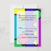 レトロ80sカラーブロック 出欠カード (裏面)