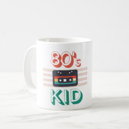 レトロ80'Sキッカスケッテ愛好家 コーヒーマグカップ