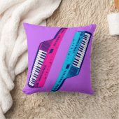 レトロ80sキータルシンセサイザ クッション (ブランケット)