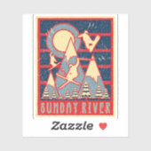 レトロ80sサンデーリバースキー シール (シート)