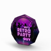 レトロ80sディスコダンスパーティーネオンパープルファンキー フォトブロック (右)