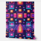 レトロ80sディスコ熱 | 剥がし壁とスティック壁の壁画 壁紙 (ほどく)