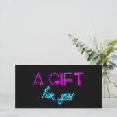 レトロ80sネオンライトギフト券 (スタンド正面)