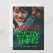 レトロ80sネオンライトメリーすべて写真 シーズンカード (正面)