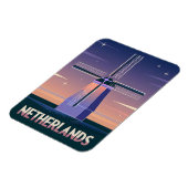 レトロ80sネオン気化波オランダ風車 マグネット (左側)