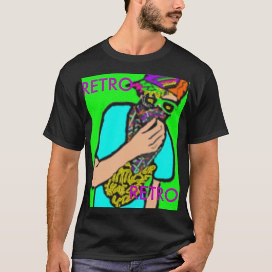 レトロ80sヒップホップ tシャツ (正面)