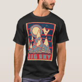 レトロ80sビッグスカイスキーアドベンチャー tシャツ (正面)