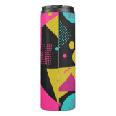 レトロ80sメンフィス幾何デザイン タンブラー (裏面)