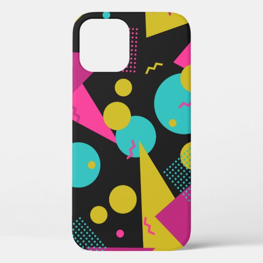 レトロ80sメンフィス幾何デザイン Case-Mate iPhoneケース (裏面)