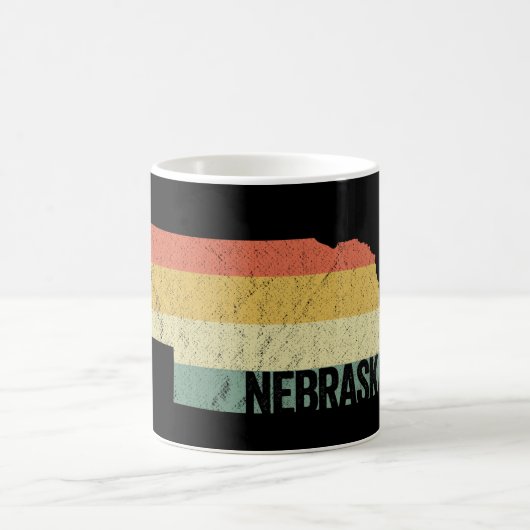 レトロ80s動揺してヴィンテージサンセットネブラスカコーヒー コーヒーマグカップ (中央)