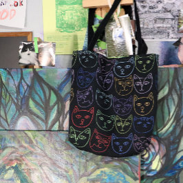 レトロ80s猫ちゃん トートバッグ