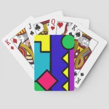 レトロ80s色のブロック