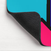 レトロ80s色のブロック マウスパッド (コーナー)