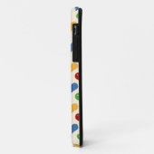 レトロ80s虹のガーリーなかわいいのかわいいハートパターン Case-Mate iPhoneケース (裏面/左)