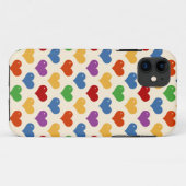 レトロ80s虹のガーリーなかわいいのかわいいハートパターン Case-Mate iPhoneケース (裏面(横))