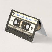 レトロ80's ミックス テープ カセットとレコード (裏面)