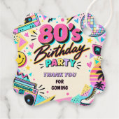 レトロ80's 誕生日 フェイバータグ (裏面)