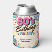 レトロ80's 誕生日 缶クーラー (缶正面)