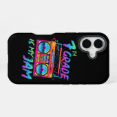 レトロ80s 7年生が大好き バックトゥスクール iPhone 16ケース (裏面横)