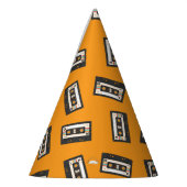 レトロ80's 90'sカセットテープ音楽誕生日パーティー パーティーハット (左)