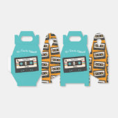 レトロ80's 90'sカセットテープ音楽誕生日パーティー フェイバーボックス (折り畳みなし)