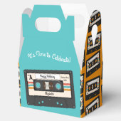 レトロ80's 90'sカセットテープ音楽誕生日パーティー フェイバーボックス (オープン)