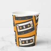 レトロ80's 90'sカセットテープ音楽誕生日パーティー 紙コップ (裏面)