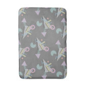 レトロ80s 90sジオメトリプリントバスマット バスマット (正面縦)