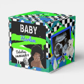 レトロ80's/90'sヒップホップベビーシャワー写真 フェイバーボックス (裏面サイド)
