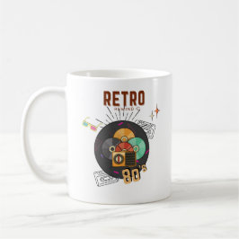 レトロ80s/90s音楽CDカバーデザイン コーヒーマグカップ