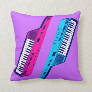 レトロ80s Keytarシンセサイザ クッション
