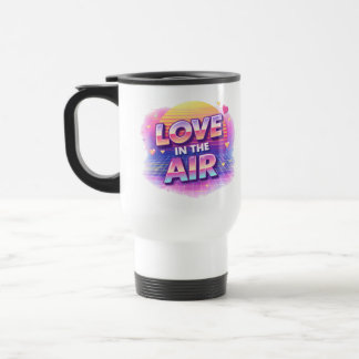 レトロ80's Love In The Air バレンタイン ラバーキャンドル トラベルマグ