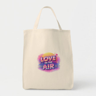 レトロ80's Love In The Air バレンタイン ラバーキャンドル トートバッグ