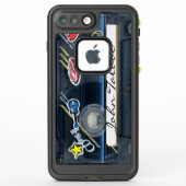 レトロ80s T3オーディオテープカセットiPhoneケース LifeProof iPhoneケース (裏面)