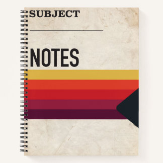 レトロ80s VHSテープノートブックスクール見知らぬ人モノ ノートブック