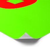 レトロ867 5309汎用Jenny Number 80の緑の赤 ポスター (角)