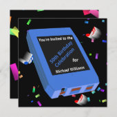 レトロ8-Track 50誕生日 招待状 (正面/裏面)