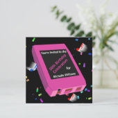 レトロ8-Track 50誕生日 招待状 (スタンド正面)