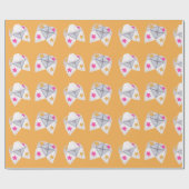 レトロ90のクタイキャッチャー ラッピングペーパー (フラット)