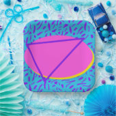 レトロ90のパーティープレート ペーパープレート (パーティー)