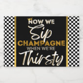 レトロ90のヒップホップベビーシャワー |誕生日 スパークリングワインラベル (シングルラベル)