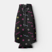 レトロ90のローラースケートで滑る誕生日パーティー ボトルクーラー (裏面)