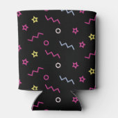 レトロ90のローラースケートで滑る誕生日パーティー 缶クーラー (裏面)